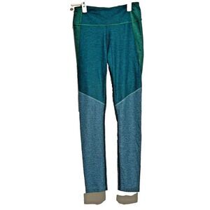 Outdoor Voices Women's 3/4 Warmup Leggings Small Slate Hunter Green Mid Rise
